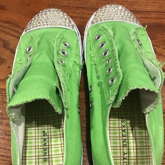 Swarovski stoned laceless sneakers - Picture 3 of 3